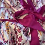 Victoria's Secret  Vintage Floral Satin Kimono Robe XS/S Purple Short Y2K belted Photo 2