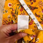 Indigo Soul  Peasant Dress Womens Yellow  Flowers Size small Photo 4