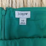 J.Crew Scalloped Sateen Pencil Skirt in Spring Green Size 10 Photo 3