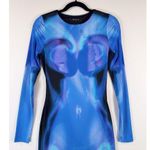 White Fox Boutique  Womens Dress Blue Milky Way Soulmate Mini Bodycon Y2K Small Photo 7
