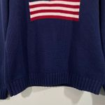 SF Citywear Women Navy American Flag Knit Crew Neck Pullover Sweater Size L/XL Size L Photo 3