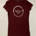 Aeropostale California Graphic Tee Size Small | Maroon Classic Crew T-Shirt 1987 Photo 0