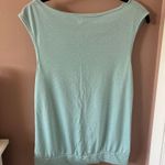 Charlotte Russe Y2K Blue Mint Green Polka Dot Ruched Women's Top Photo 2