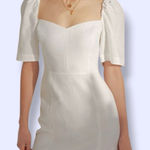Wilfred Aritzia  Fatale Puff Sleeve Mini Dress White Photo 0