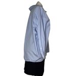 ZARA  Light Blue Button Up Shirt Tapered Bottom Womens Size Small Photo 2