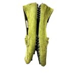 Manolo Blahnik Roadster Green Suede Driving Loafers Mocs Terry Lined Sz 37 Photo 8