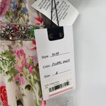 Mac Duggal  Dress 9079 Floral Print Faux Wrap Flutter Sleeve A-Line Gown Size 4 Photo 4