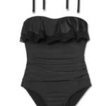 Kona Sol Crochet Ruffle Bandeau One Piece Photo 5