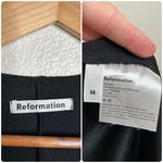 Reformation  metallic shimmer dress black medium Photo 14