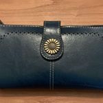 Women's Faux Leather Long Wallet Card Holder Purse Clutch RFID Blocking Blue Photo 0