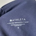 Athleta Elation Ultra High Rise 7" Short Navy Blue Biker Shorts Women's Small Photo 5