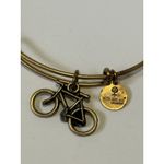 ALEX AND ANI Gold Bracelet Adjustable Bicycle Bike Charm Bracelet Bangle Stack Photo 2