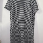 Time and Tru Women's Black White Striped Cotton T Shirt Dress Size‎ Large Size 12 Photo 0