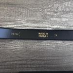 Vintage Tapestry Belt Womens Small Pearl Square Buckle Floral Made USA 90s‎ Black Photo 5