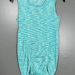 Athleta  Blue Pure Ruched Wide Strap Activewear Tank Top - Small - Scoop Neck Photo 0