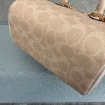 Coach NWT Mini Rowan Crossbody Bag In Signature Canvas CW329 Gold/Sand/Chalk Photo 6