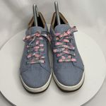 Aetrex  Shoes Womens 7 Renee Arch Support Sneakers Blue Canvas Lace Up Low Top Photo 2