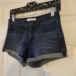 Abercrombie & Fitch  Women's Cuffed Denim Jean Shorts Size 0 - W25 (28x3) Y2K Photo 1