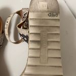 Steve Madden  10 snakeskin look heeled sandals cork & rope heel $69 Photo 3