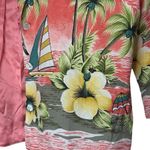 Tommy Bahama Silk Blazer Jacket Hawaiian Print All Over Palm Trees Large Photo 3