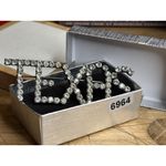 Texas Rhinestone Crystal Brooch Pin Silver Photo 1