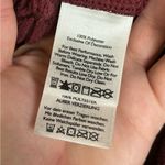 Eddie Bauer Woman’s Burgundy Quarter Zip Aztec Pattern Cozy Pullover Size Medium Photo 5