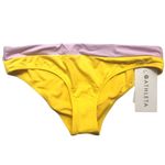 Athleta  Low Rise Blocked Hawaii Sasu Chroma Hipster Bikini Bottoms Medium Yellow Photo 1