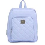 Betsey Johnson NWT Chevron Quilt Backpack Lavender Quilted Faux Leather Purple Photo 0