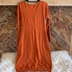 Donna Morgan  Taylor Knit Dress Burnt Orange Color Size XL Photo 4