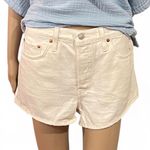 Levi's NWT! Premium 501 Button Fly Jean Shorts Off White Cream Size 28 Photo 0