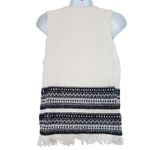 Madewell Villagrove A Line Fringe Sweater Womens M Tank Top Bright Ivory Photo 5