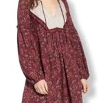 Hinge  Red & White Floral Paisley Tunic Peasant Dress Size M EUC!! Photo 0
