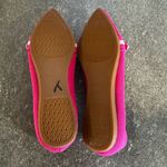 Vivaia Michelle 2.0 Pointed Toe Two Tone Bow Loafer Flats in Pitaya Beige Pink Size 6 Photo 15