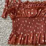 Wilfred  Ballad Camisole Polka Dot Smocked Cropped Tank Top - Size Small Photo 13