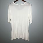 Popana White slouchy tunic pocket front t Photo 3