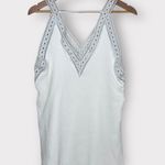 ASTR Embroidered Tunic Tank Top Ivory Size Large Photo 2