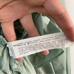 ZARA  Taffeta‎ Puff Sleeve Blousee Light Green XS Photo 5