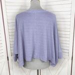 We The Free Thermal Dolman Sleeve Slouchy Crop Shirt Lavender Purple XS Photo 3