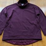 Athleta Cozy Karma Funnel Neck Sweatshirt Fleece Burgundy Pullover Top, Size S Photo 1