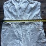 Wild Fable Women's Beige Tube Cargo Denim Jumpsuit Bandeau Strapless Size Large Photo 3