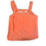 BKE Boutique Women's Burnt Orange Beaded Sleeveless Tank Top - Size L Photo 4