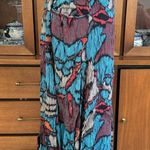 Vintage 80’s Jessica Scott Abstract Geo Print Midi Skirt Blue Photo 3
