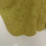 Kori  American Plus Xl  green mustard yellow oversized cable knit sweater Photo 6