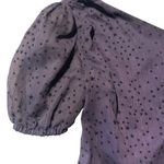 Majorelle  Marcelo Top Midnight Purple Women's Small One Shoulder Stars Going Out Photo 3