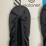 Isotoner  Slippers Flat Slip Resistant Stretch Padded Bow Satin Black Medium Photo 1
