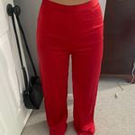 Adika Red Satin Pants Photo 0