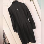 White House | Black Market WHBM Black & Gold Long Sleeve Button-Up Chain Belted Pocketed Midi Utility Dress Photo 4