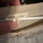 Main Strip Women's Cream V-Neck Dress Photo 2