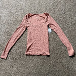 Free People Have It All Long Sleeve NWT Size M/L Smoke Rose Photo 3