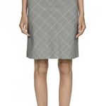 Mango Check Skirt with Decorative Bow Grey NWT Size 2/XS Photo 0